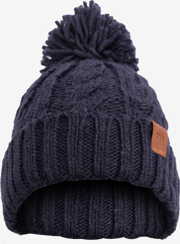Manufaktur13 Beanie 'Rough Knit' in Blue: front