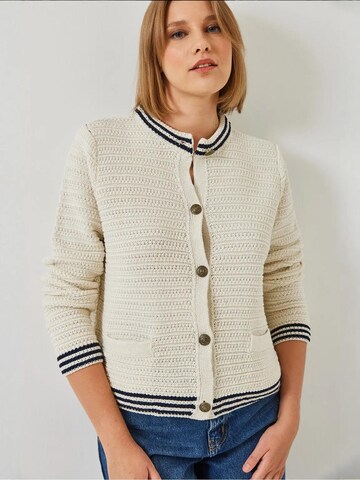 Giacchetta di Bianco Lucci in beige: frontale