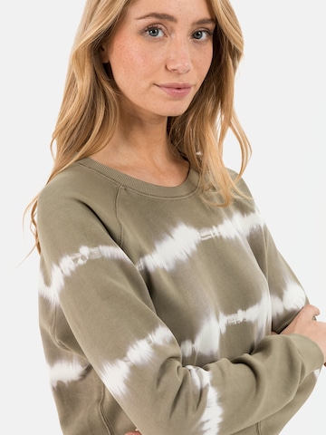 CAMEL ACTIVE Batik Sweatshirt mit Tie-Dye Effekt in Grün