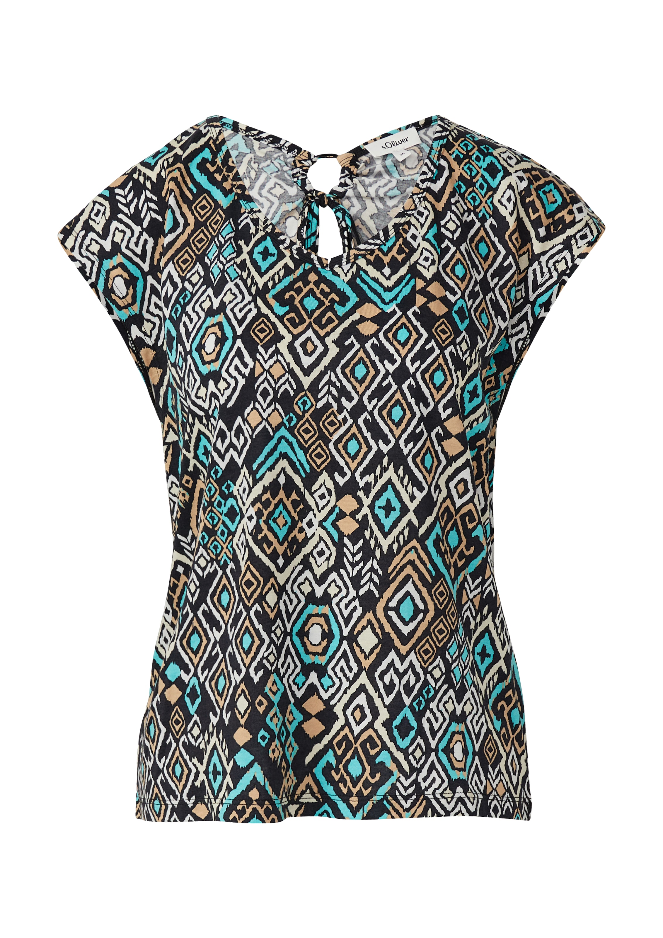 s.Oliver Shirt in Zwart: voorkant