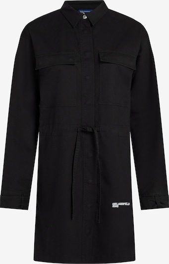 Palaidinės tipo suknelė iš KARL LAGERFELD JEANS, spalva – juoda / balta, Prekių apžvalga