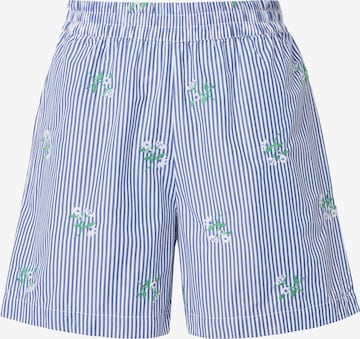 Studio Untold Wide Leg Shorts in Blau: Vorderseite