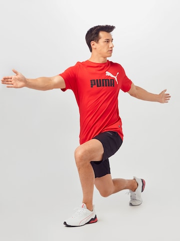 PUMA - Camiseta funcional 'Essentials' en rojo