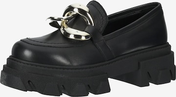 LAZAMANI Classic Flats in Black: front