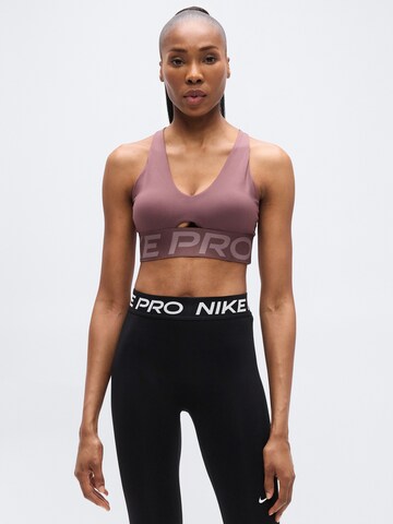 NIKEBustier Sportski grudnjak 'NP SCULPT' - ljubičasta boja: prednji dio