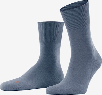 FALKE Athletic Socks in Blue: front