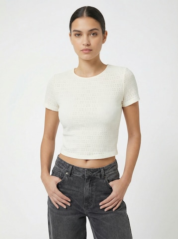 T-shirt studioselect en beige : devant