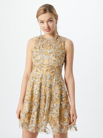 A STAR IS BORN Cocktail Dress in Beige: front