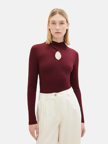 TOM TAILOR Shirt in Red: front