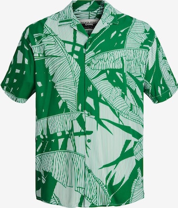 JACK & JONES Regularny krój Koszula 'REGGIE' w kolorze zielony: przód