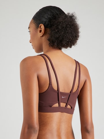 NIKE - Soutien Bustier Soutien de desporto em castanho