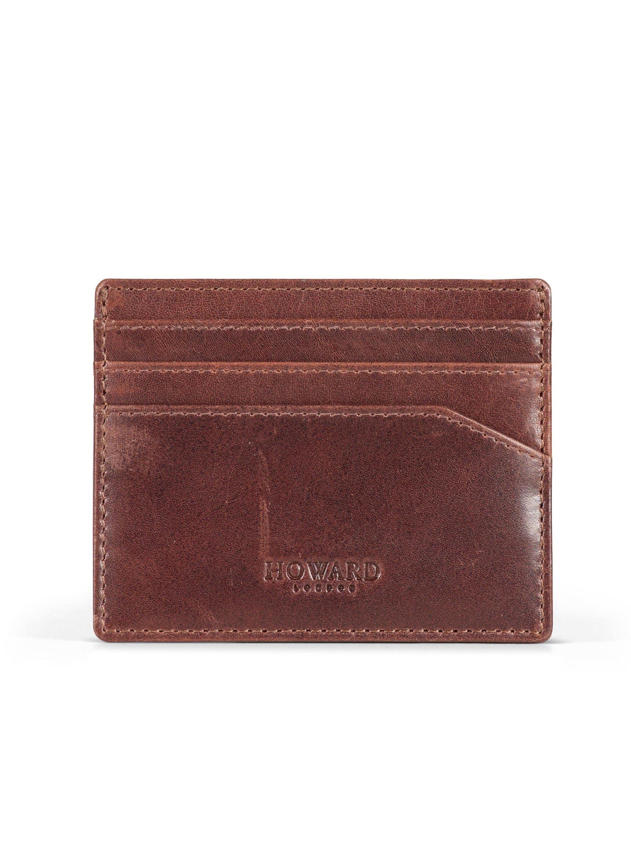 Porte-monnaies 'Cardwallet Archer Brown' Howard London en marron : devant
