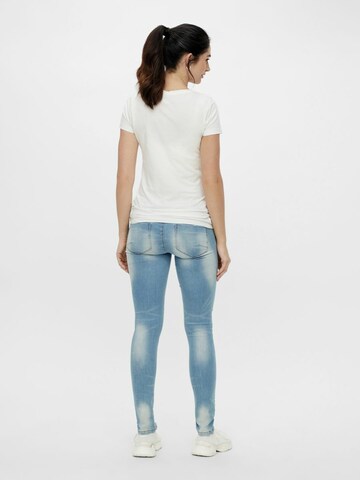 Slimfit Jeans de la MAMALICIOUS pe albastru