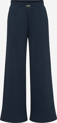 LSCN by LASCANA Široke hlačnice Hlače 'LSCN Wide Leg Sweatpants' | modra barva: sprednja stran