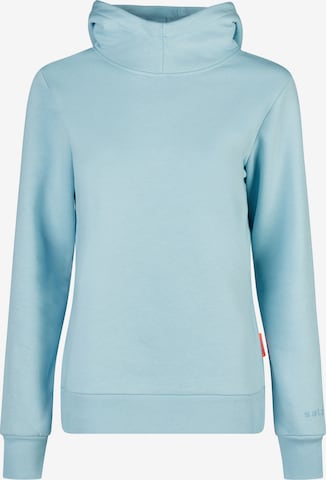 salzhaut Sweatshirt 'Visit' in Blauw: voorkant