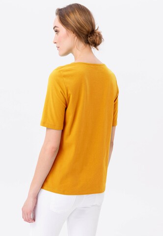 T-shirt Green Cotton en jaune