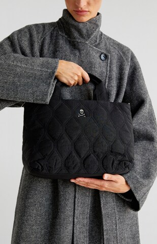 Scalpers Tasche 'Ny Quilted Day' in Schwarz: Vorderseite