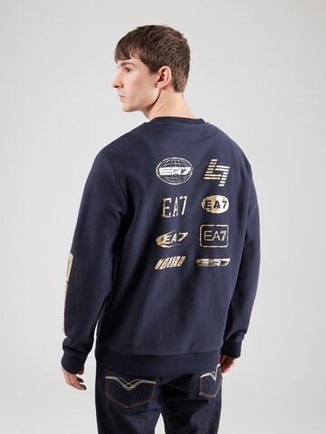 EA7 Emporio Armani - Sweatshirt em azul: frente
