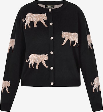 faina Gebreid vest in Zwart: voorkant