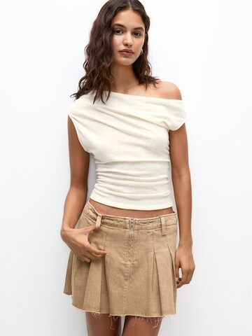 Pull&Bear Topp i beige: framsida