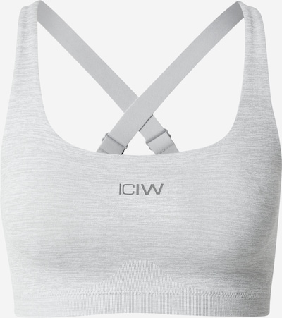 Sportinė liemenėlė iš ICANIWILL, spalva – tamsiai pilka / margai pilka, Prekių apžvalga