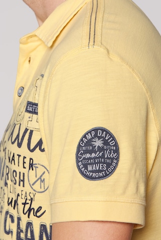 CAMP DAVID Poloshirt in Gelb