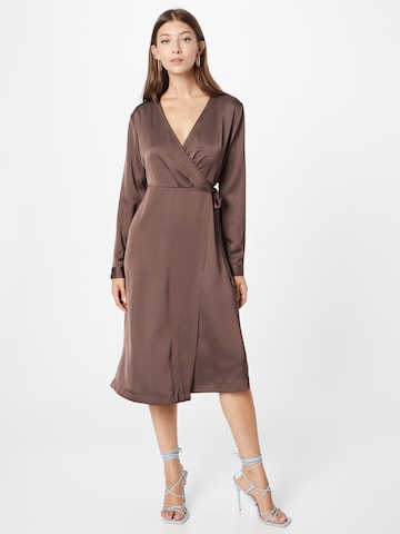 Soft Rebels Dress 'Ellie' in Brown: front