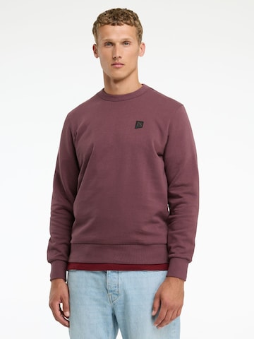 CHASIN' Sweatshirt 'Toby Wave' in Lila: voorkant