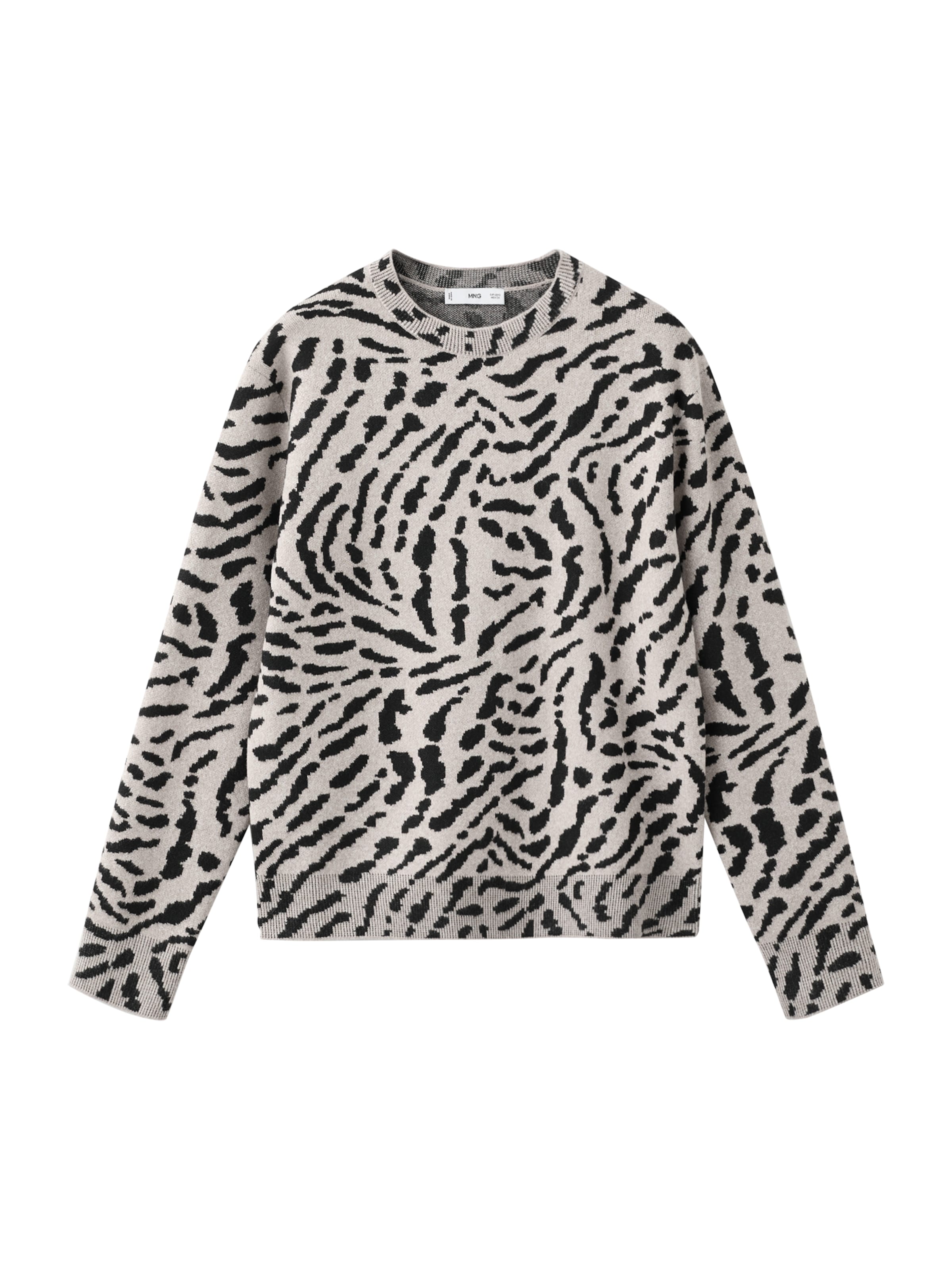 MANGO Пуловер 'FELINA' в кафяво: отпред