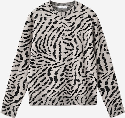 MANGO Pulover 'FELINA' u svijetlosmeđa / crna, Pregled proizvoda