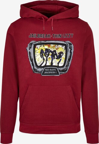 Merchcode Sweatshirt 'Thin Lizzy - Jailbreak' in Rood: voorkant