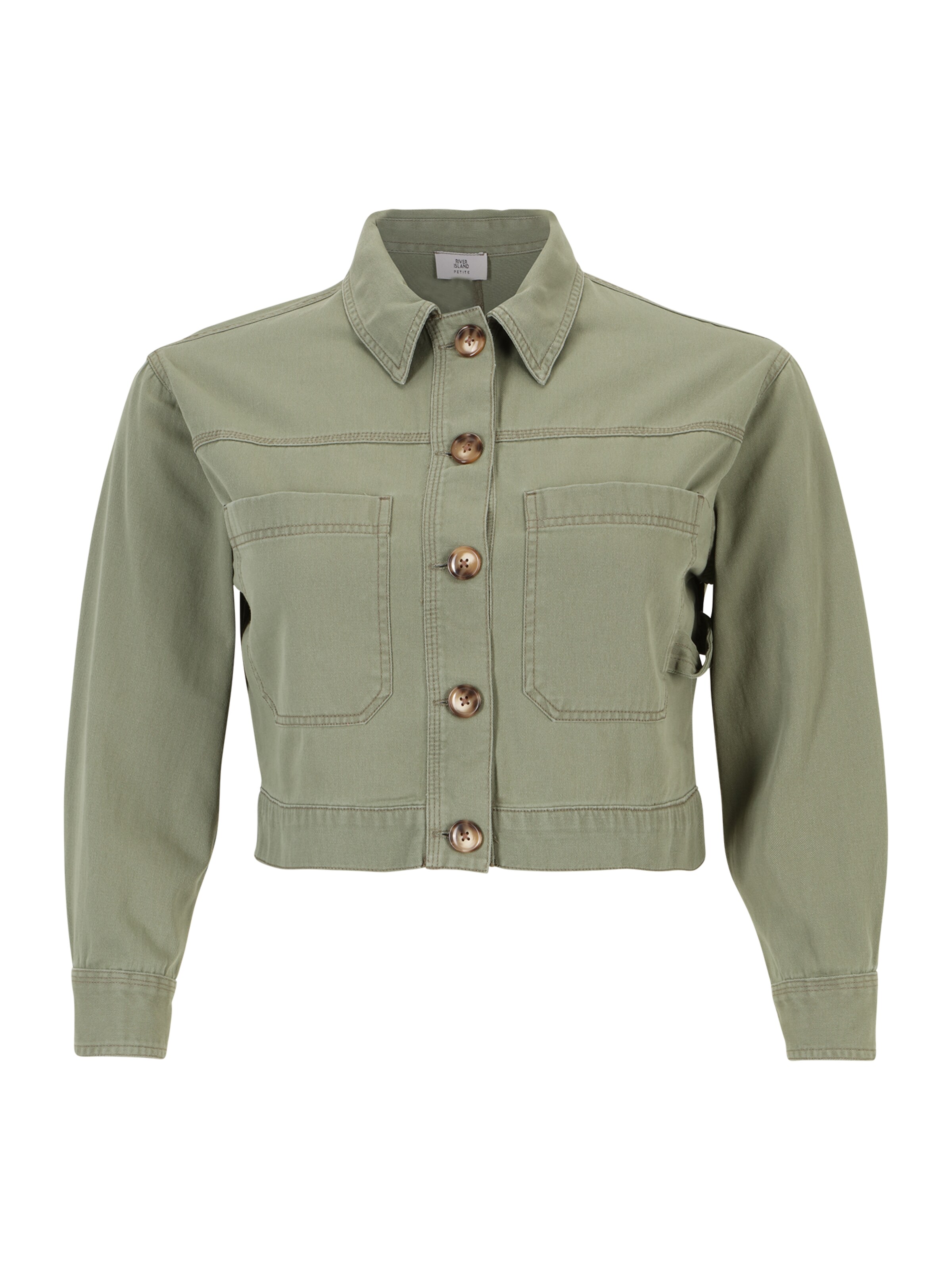 Veste mi-saison River Island Petite en vert : devant