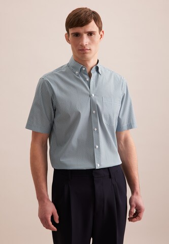 SEIDENSTICKER Regular fit Business shirt in Green: front