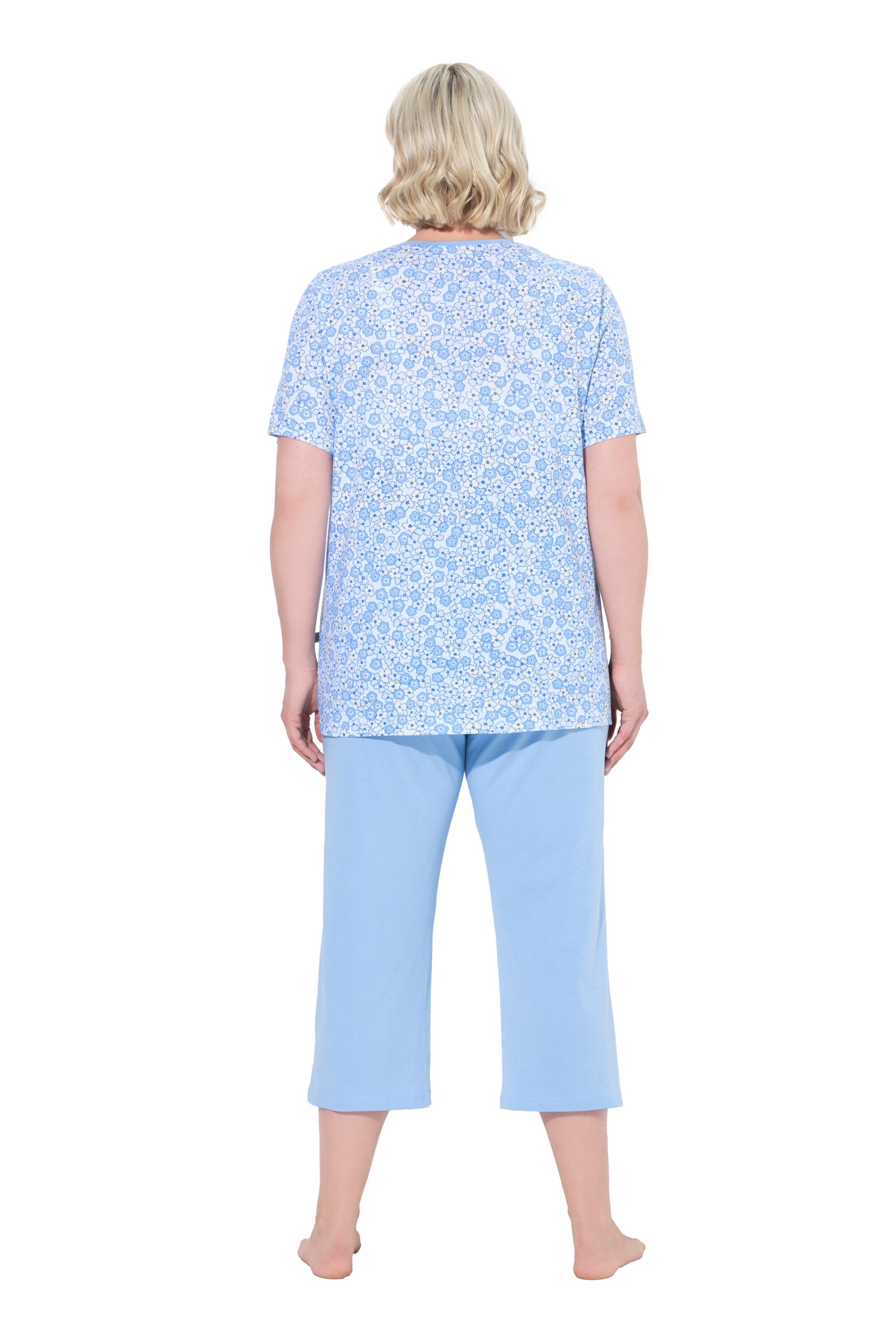 Ulla Popken Pyjama in Blauw