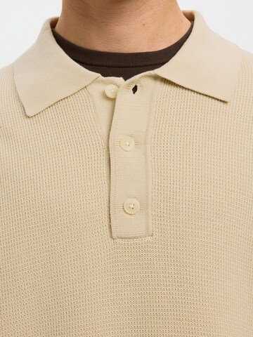 SELECTED - Jersey en beige