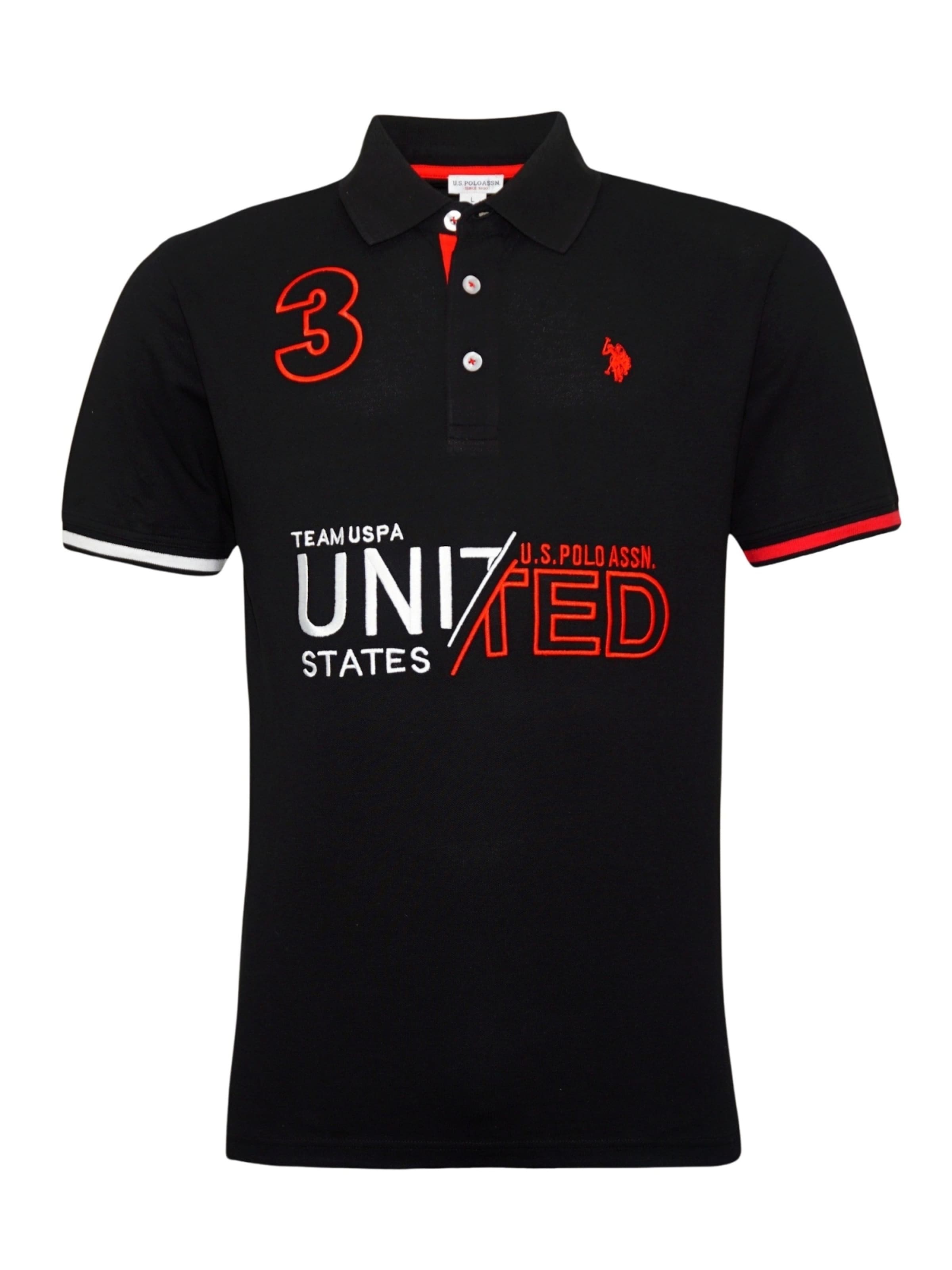 U.S. POLO ASSN. Shirt in Black: front