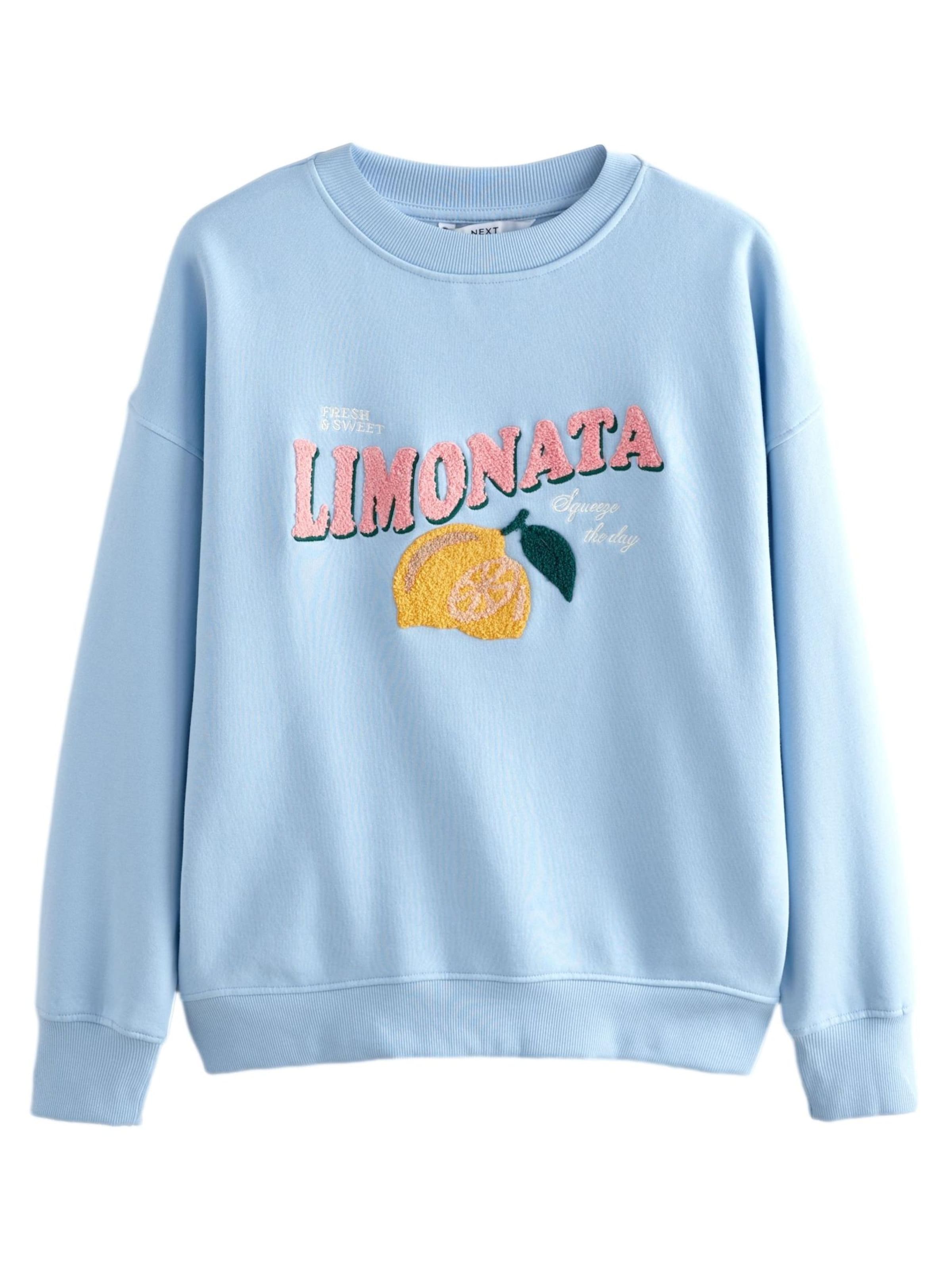 Next Sweatshirt in Blue: front