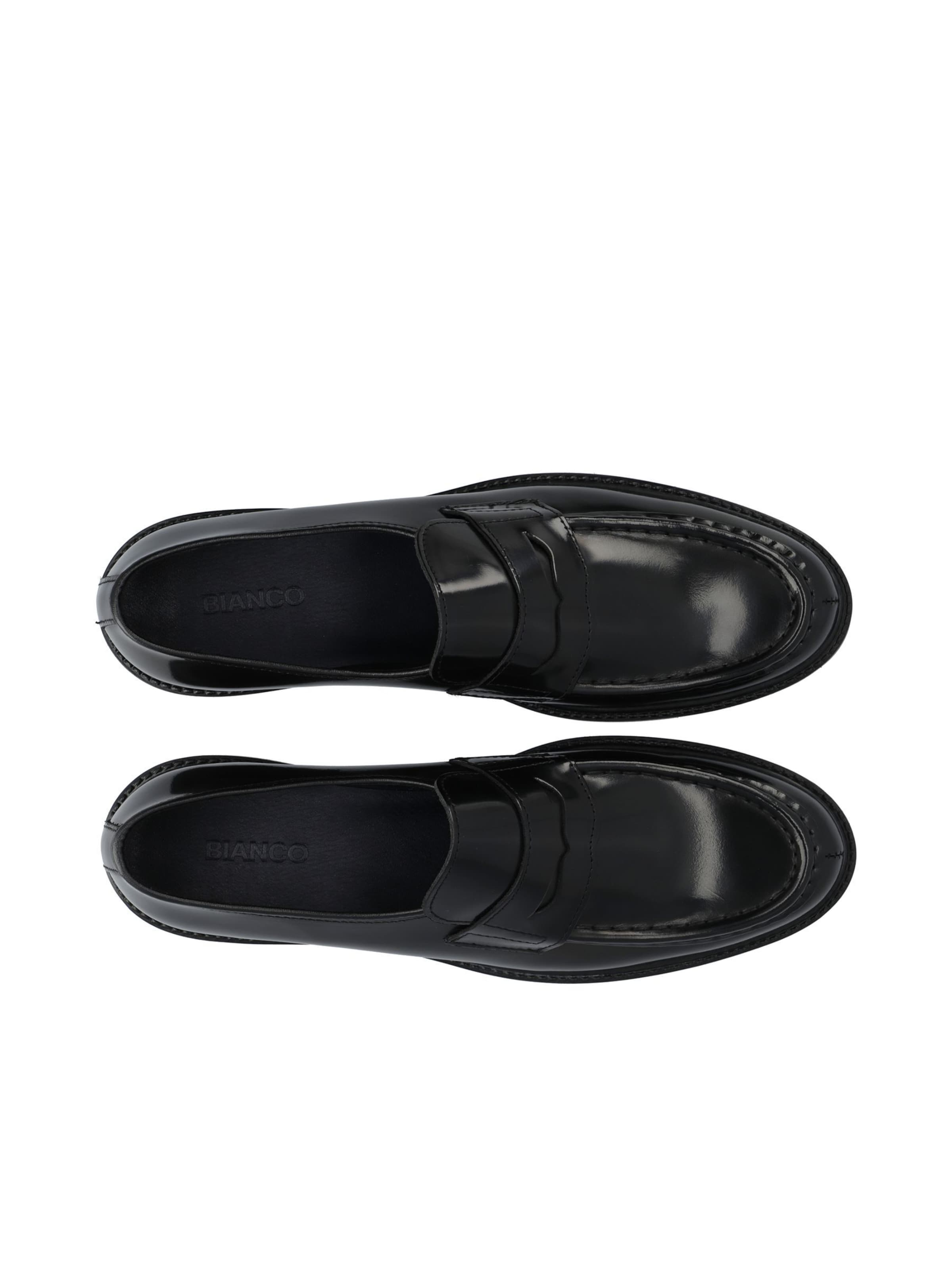 Mocassin 'BIANEWPORT' Bianco en noir