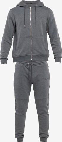 Tom Barron Tracksuit in Grey: front