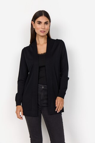 Soyaconcept Knit Cardigan in Black: front