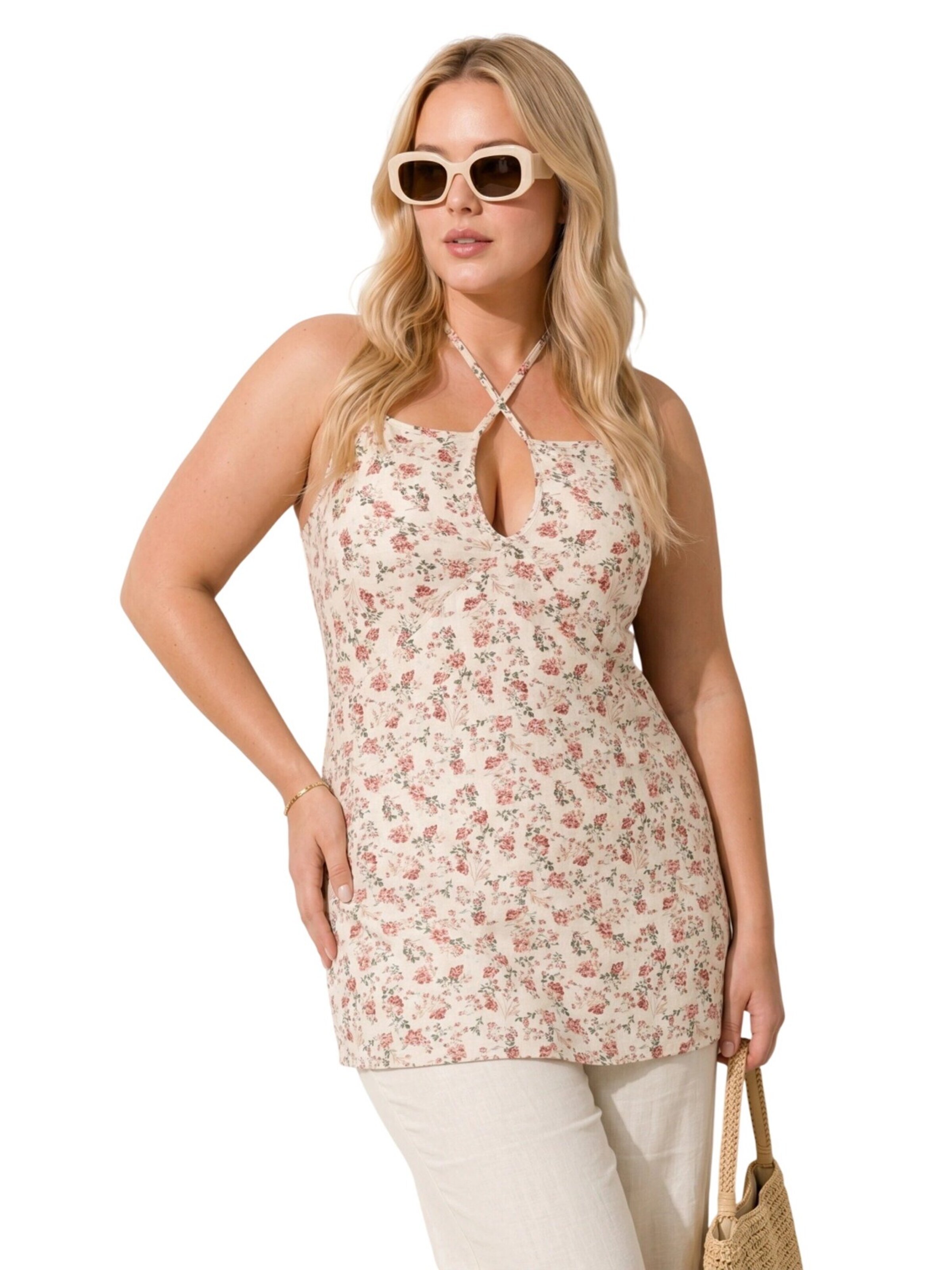 Shape Of You Top in Beige