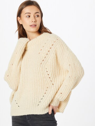 Grace & Mila Sweater 'Dustin' in Beige: front