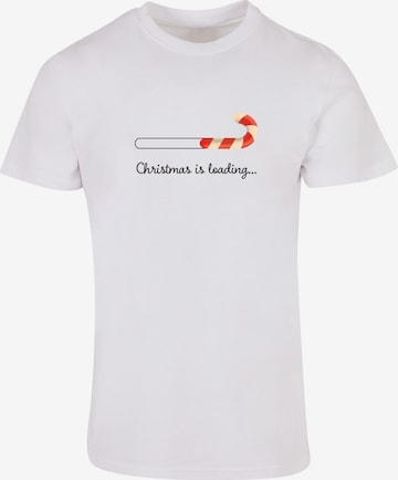 T-Shirt 'Christmas Loading' Merchcode en blanc : devant