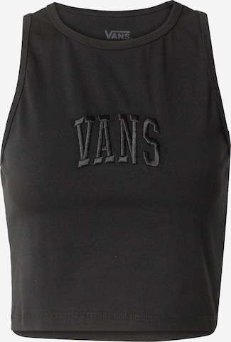 VANS Top 'VARSITY' in Black: front