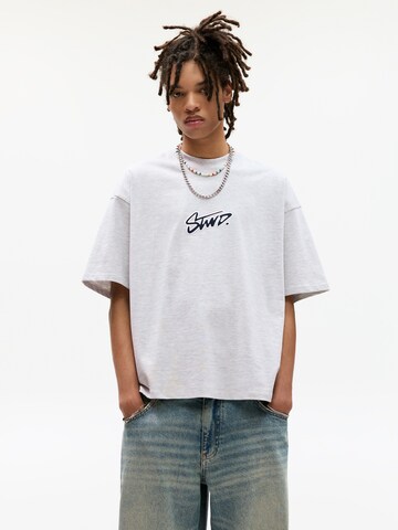 Maglietta 'STWD' di Pull&Bear in grigio: frontale