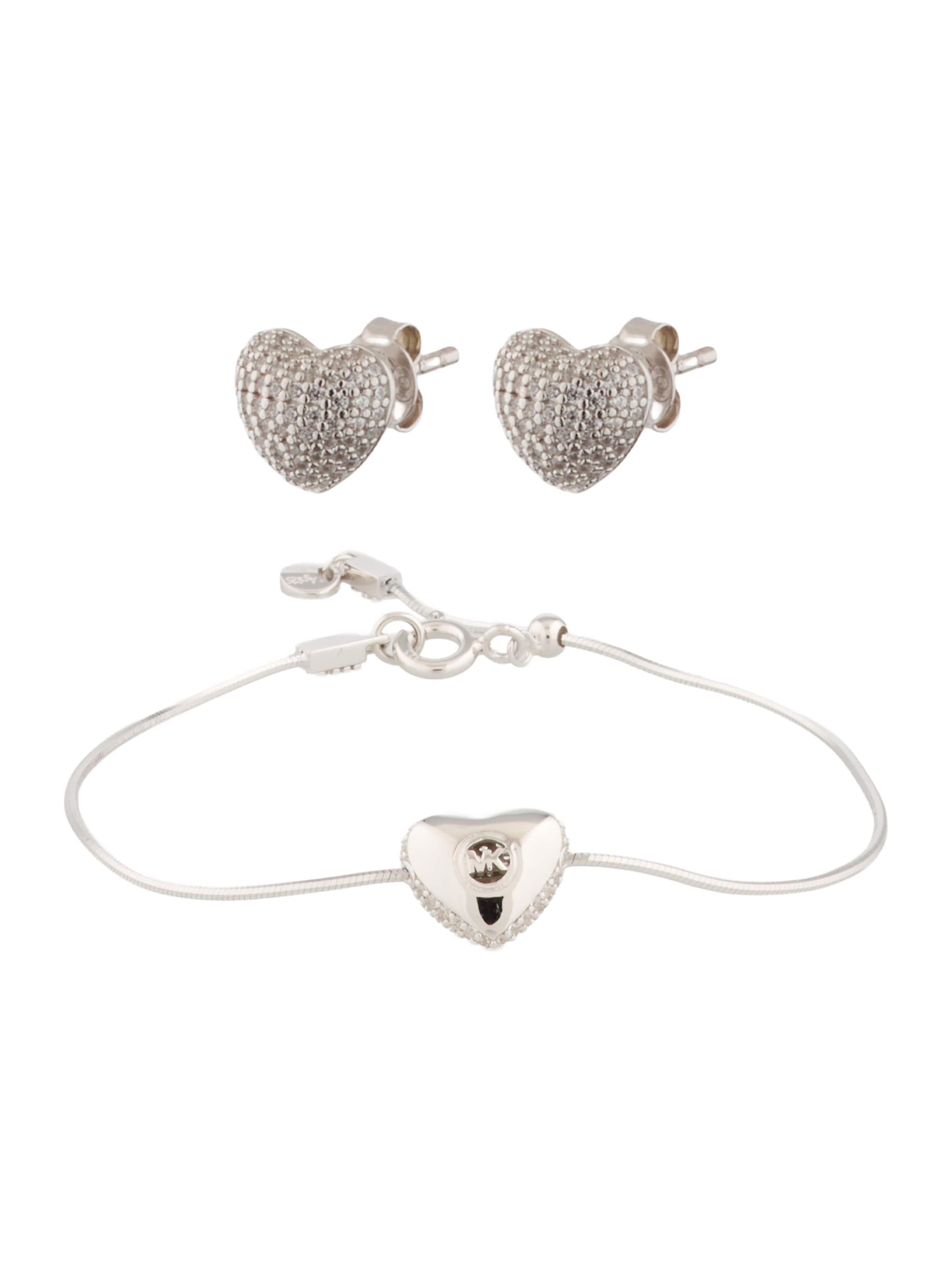 MICHAEL Michael Kors Комплект украшений 'LOVE' в Серебристый, Обзор товара