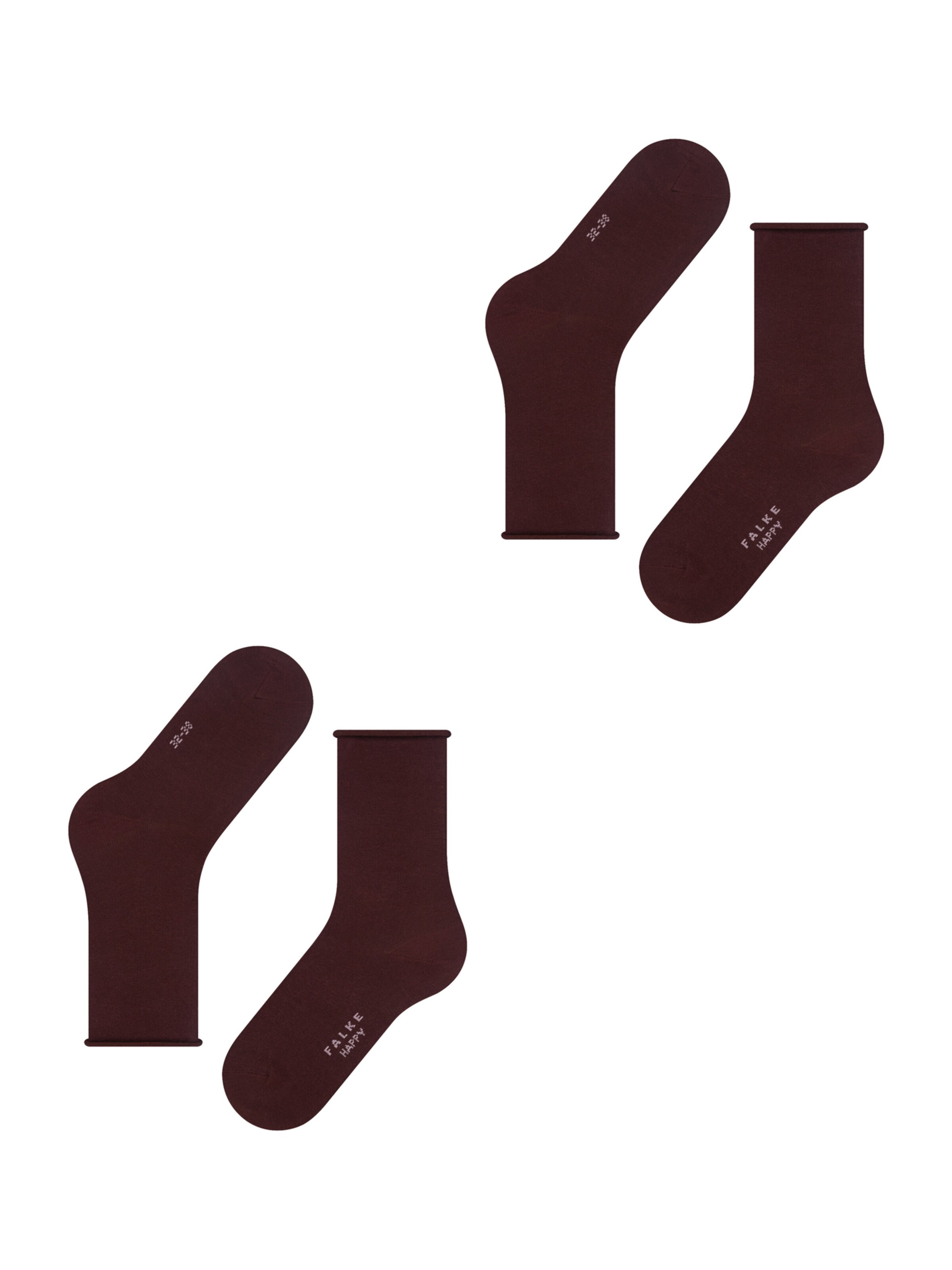 sarkans FALKE Zeķes 'Happy'