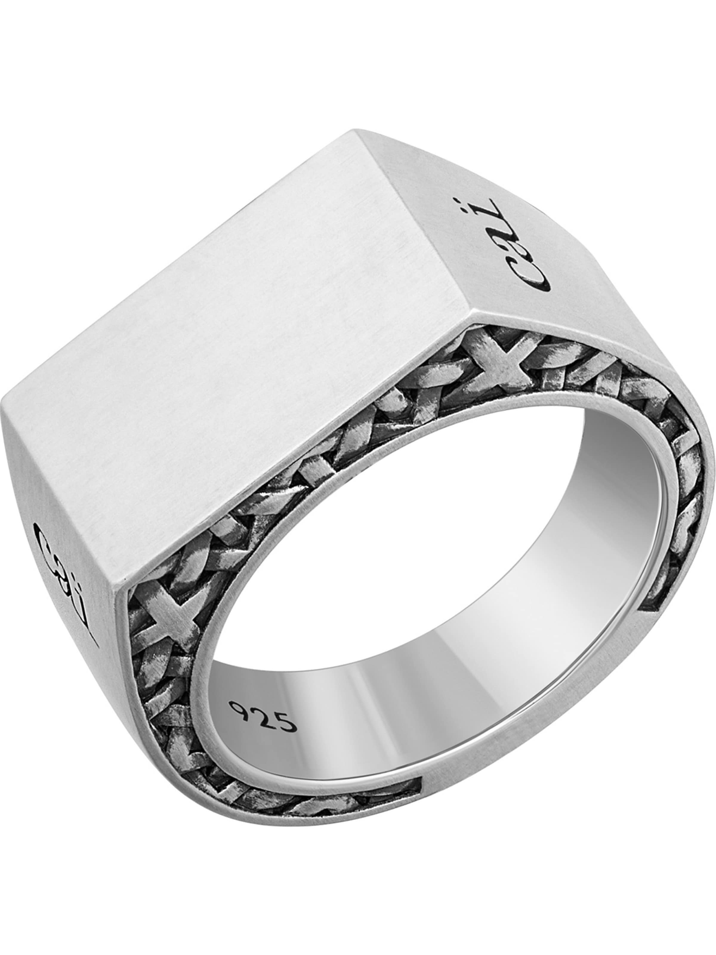 caï Ring in Silber: Vorderseite