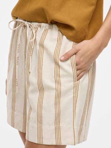 VILA Regular Broek in Beige