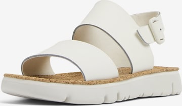 CAMPER Sandalen met riem ' Oruga ' in Wit: voorkant